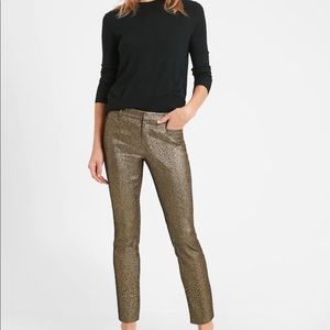 Banana Republic Modern Sloan size 6 gold pants